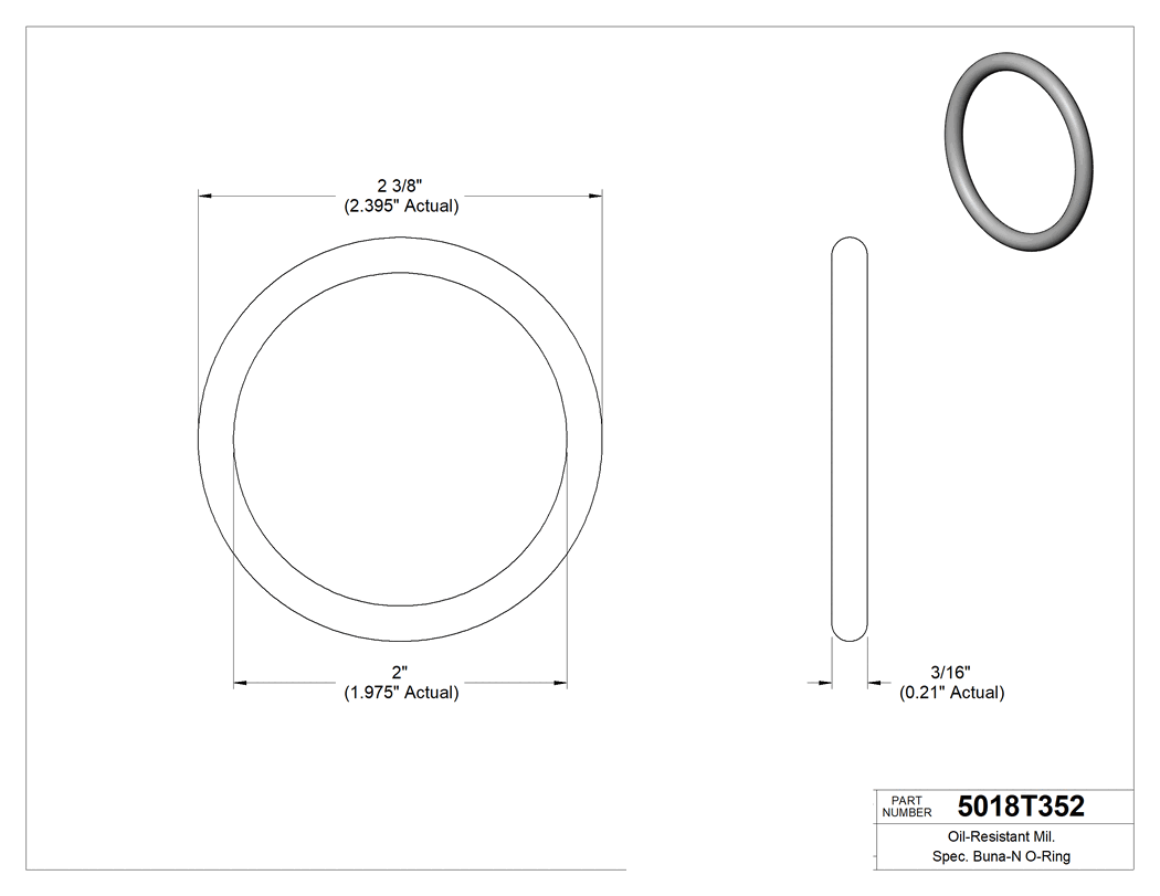 Technical drawing - 5018T352